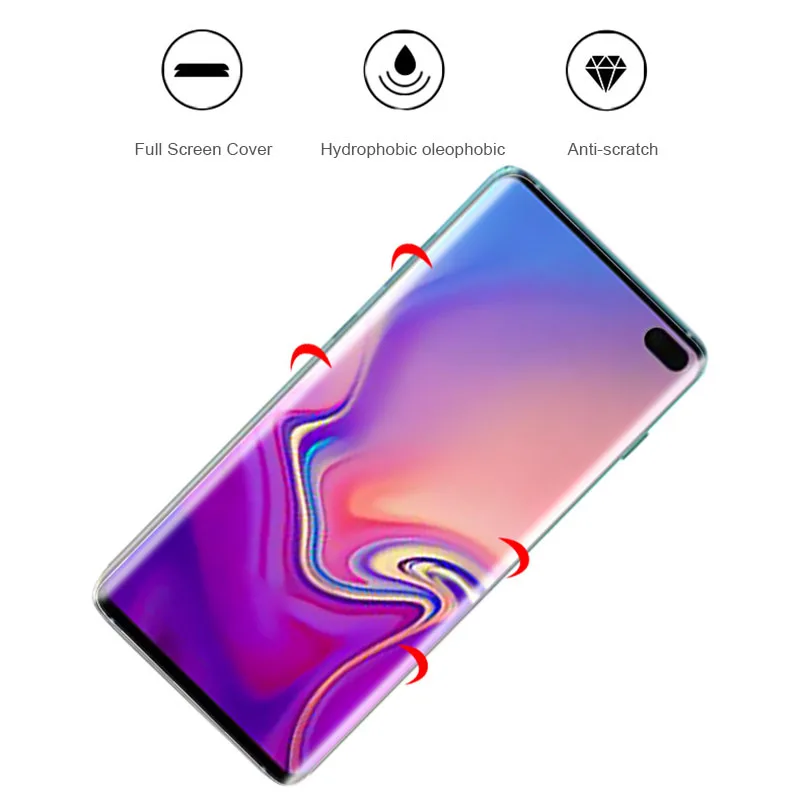 3D изогнутая полноразмерная Пленка ПЭТ для Samsung Galaxy S10 Lite S8 Plus S9 S6 S7 Edge Note 8 9 Защитная