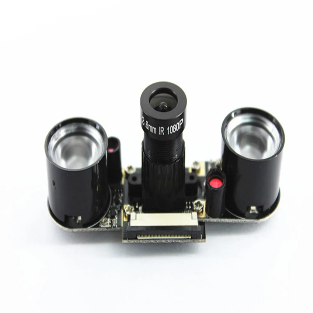 Модуль камеры ночного видения OV5647 Raspberry Pi 3 5 Мп + 2 инфракрасных лампы Вт