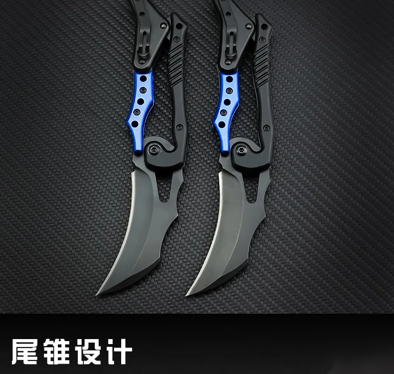 karambit складной карманный нож из нержавеющей стали Портативный счетчик удара механический коготь нож Тактический спасательный резак