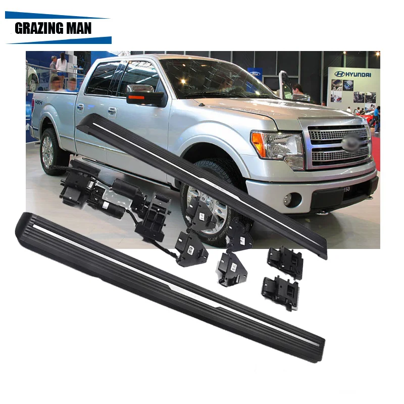 

aluminium Automatic scaling Electric pedal side step running board for F-150 2009+