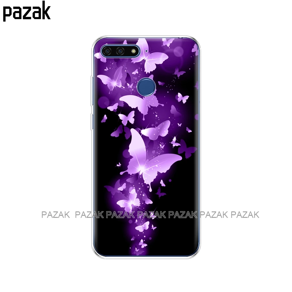 61352 Силиконовый чехол для huawei honor 7C, 5,7 дюймов, чехол мягкий, симпатичный, из ТПУ, защитный чехол для телефона huawei honor 7c Aum-L41 - Цвет: 61352