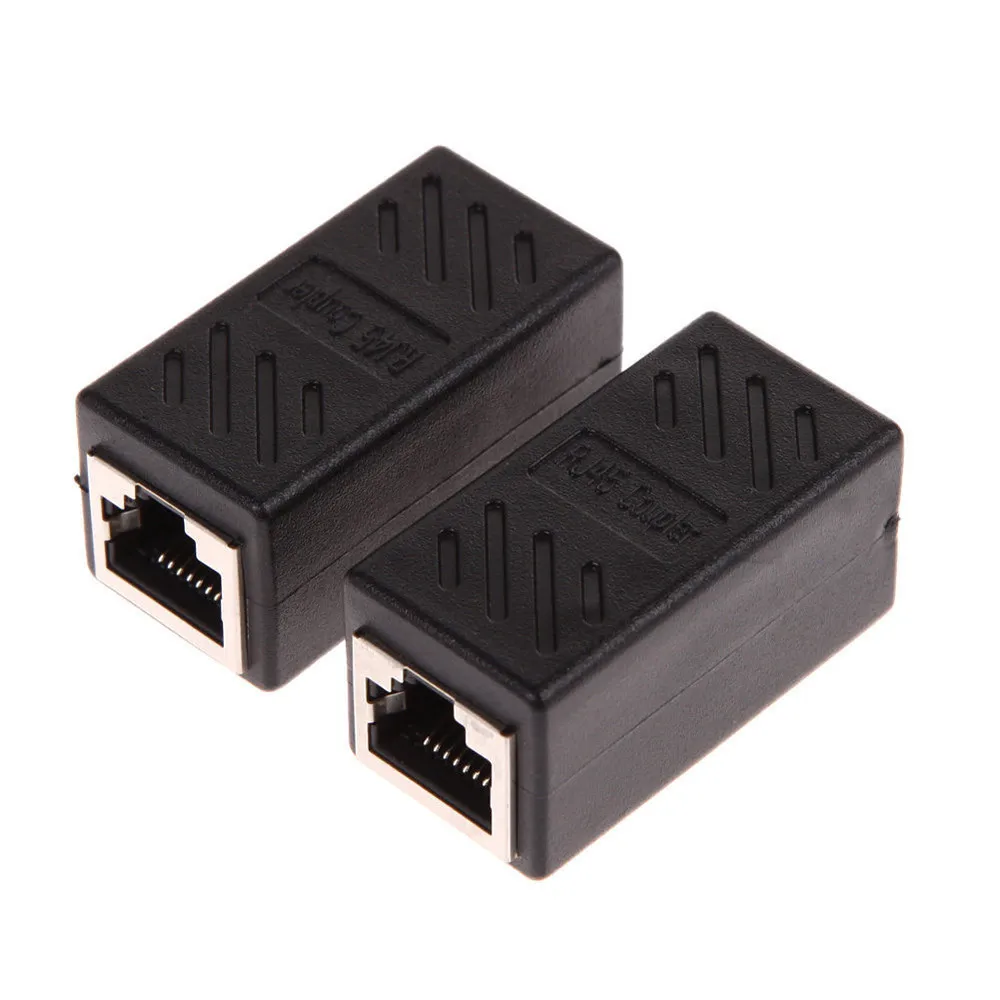 Malloom 2019 2 упаковки RJ45 Муфта в линии муфта Cat7/Cat6/Cat5e Ethernet кабель удлинитель адаптер