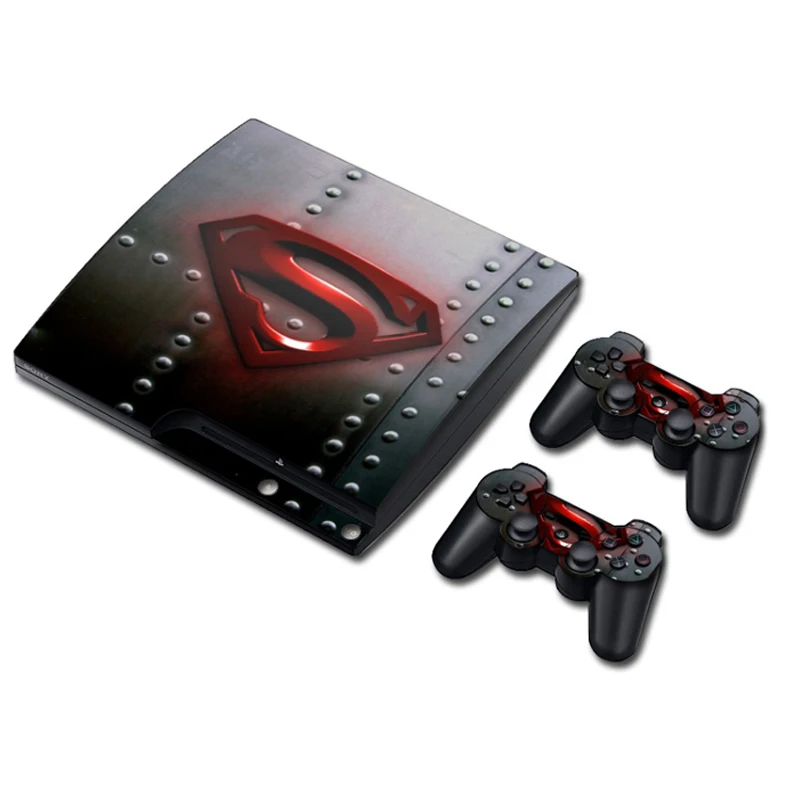 Наклейка для PS3 Slim Playstation 3 игровая консоль Skin + 2 скины аксессуары