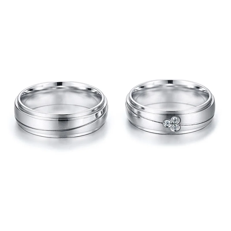 2018 новый класс Элегантные кольца для мужчин и женщин свадебные из нержавеющей
