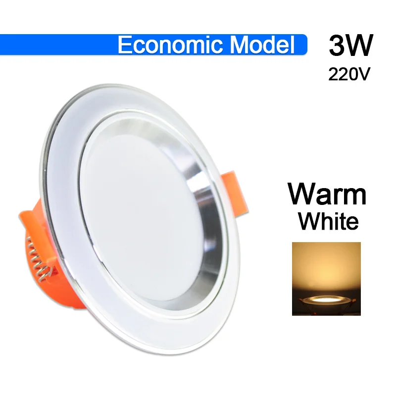 3W Warm White Светодиодный светильник 3 Вт 5 Вт 9 Вт 12 Вт 15 Вт 18 Вт потолочный светильник AC 220 В 240 в ультра тонкий золото, серебро, Алюминий Круглый Встраиваемый светодиодный точечный светильник - Испускаемый цвет: 3W Warm White