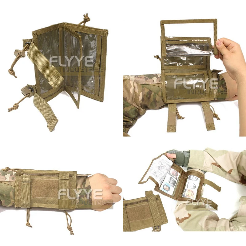FLYYE MOLLE водонепроницаемый чехол на запястье с картой модульный армейский