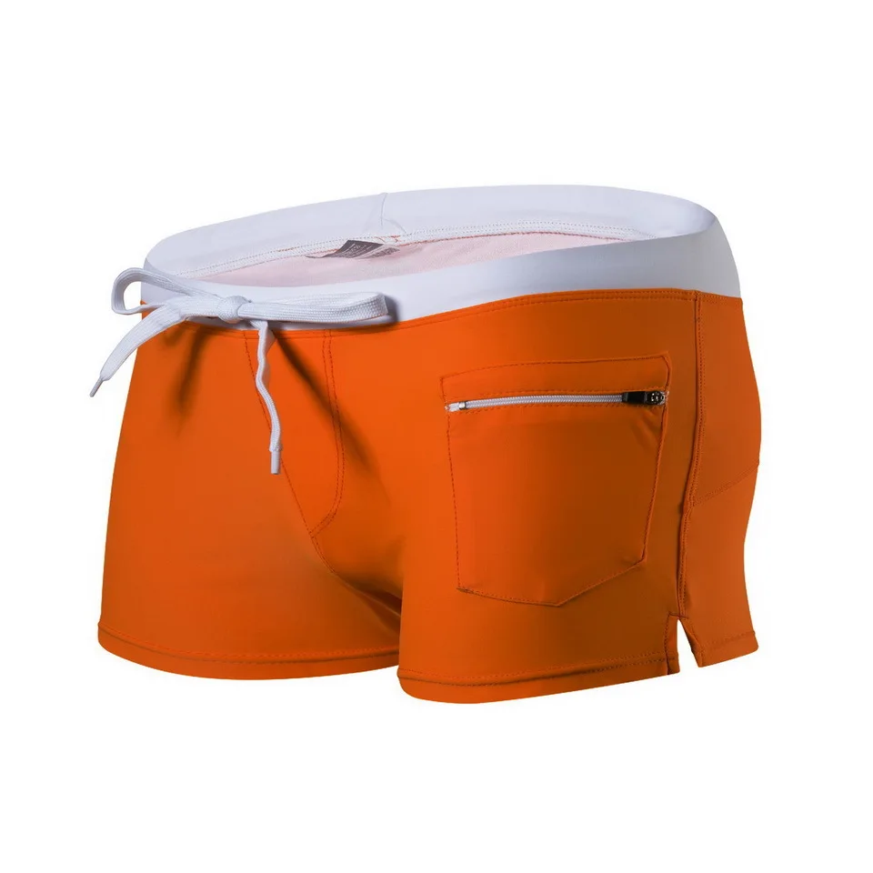 AUSTINBEM высокое качество купальники для мужчин Zwembroek Heren передний карман Maillot De Bain Homme дышащий Sunga Masculina купальник - Цвет: 05