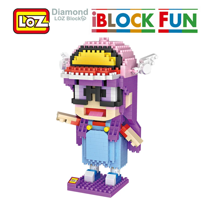 LOZ Building Blocks Toy Arale Dr Slump Action Figure Diamond Model Toys 700Pcs Gift For Age Children 14+ Offical Authorized|Игровые