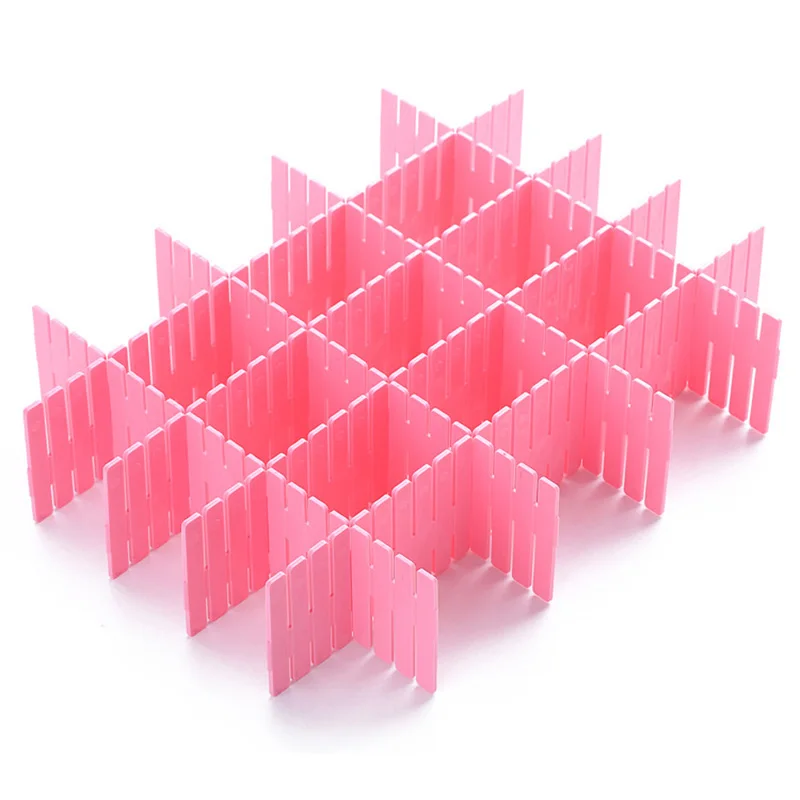 DIY 4 ломтика коробка для хранения утолщаются Регулируемые перегородки