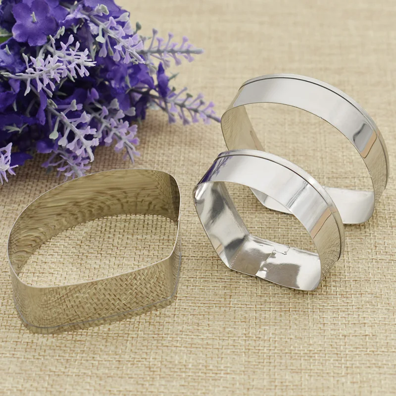 3 шт./компл. форма для цветочной глины из нержавеющей стали резки гибискуса