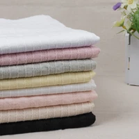 145 x50cm thin strip solid color jacquard treatment cotton linen cloth slub soft fabric diy dress robes clothing handmade 140gm