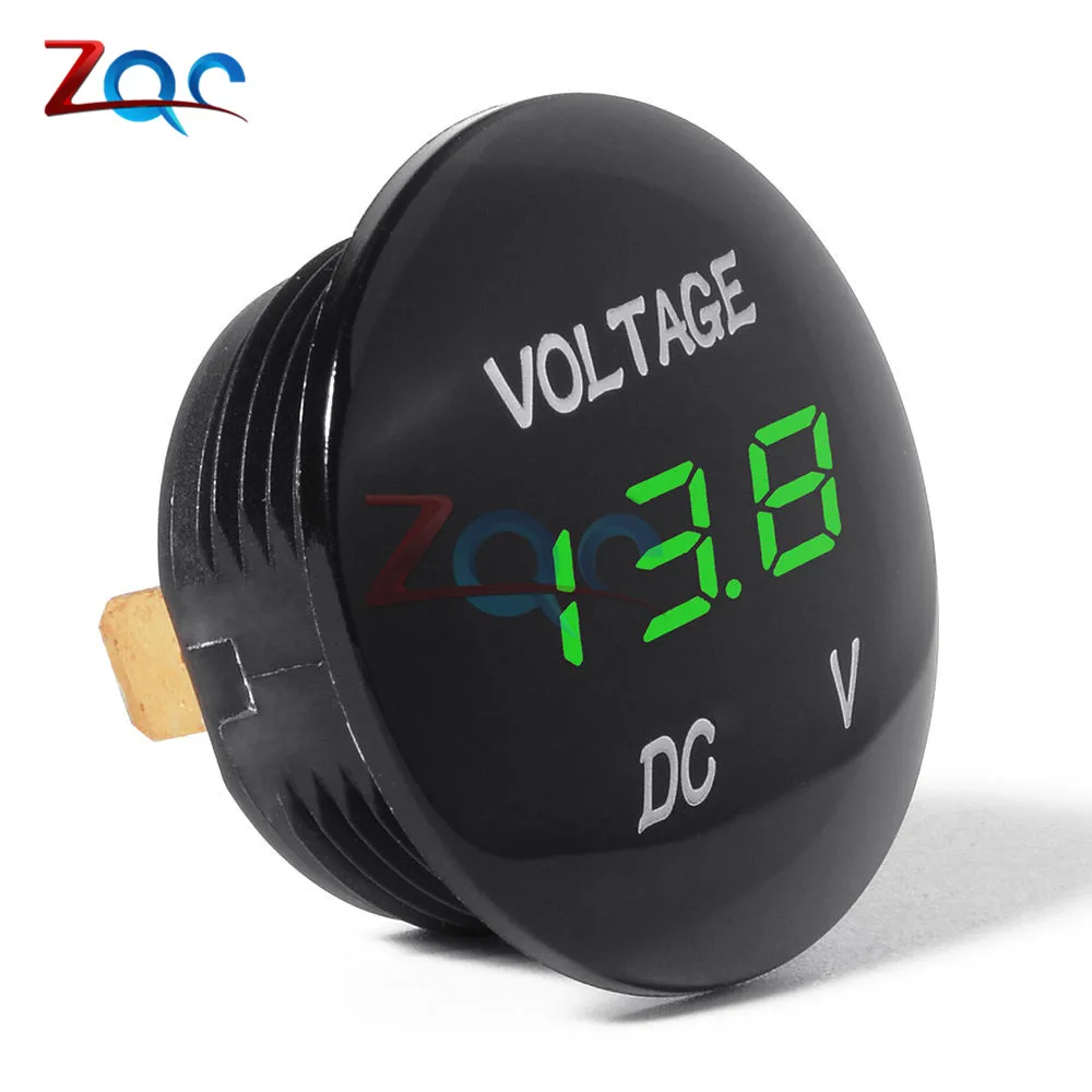 DC 5 V-48 V Автомобиль Мотоцикл DC5V-48V LED панель Цифровой Вольтметр напряжения метр дисплей вольтметр 12V 24V 36 Вт водостойкый LED