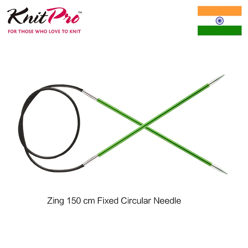 

1 piece Knitpro Zing 150cm Fixed Circular knitting Needle