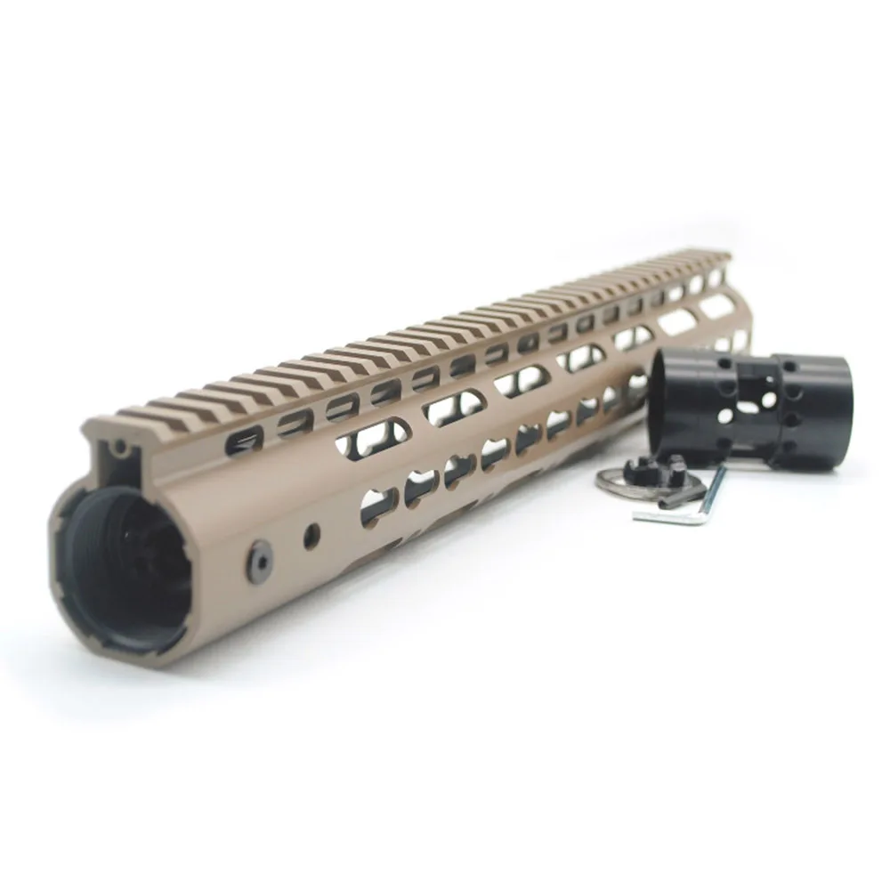 AR15 одна штука поплавок рельсовая Монтажная система Handguard кронштейн со съемными рельсами баррель гайка Пикатинни раздел