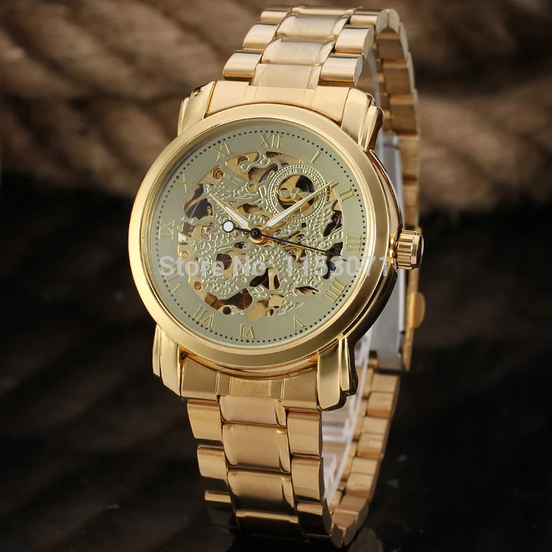 Часы наручные Winner WRG8047M4G3 Мужские автоматические люксовые аналоговые круглые