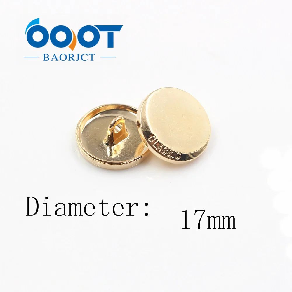 ОООТ БАОРЖКТ А-18321-430 10 шт 17 мм Высококачественные классические модные металлические пуговицы для одежды, аксессуары для рукоделия вручную.