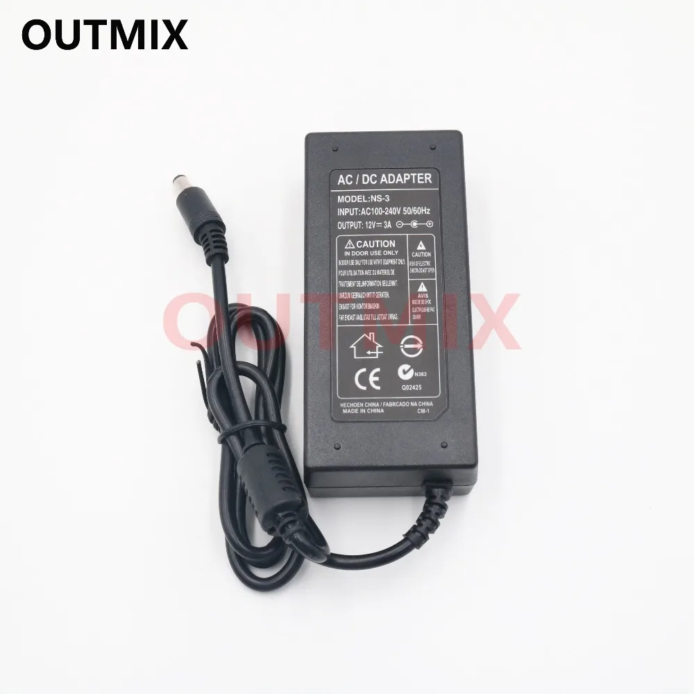 12 V 3A 12V3A светодиодный свет Мощность адаптер 100-240 V светодиодный Питание адаптер диск для 5050 3528 Светодиодный свет Газа не с линии