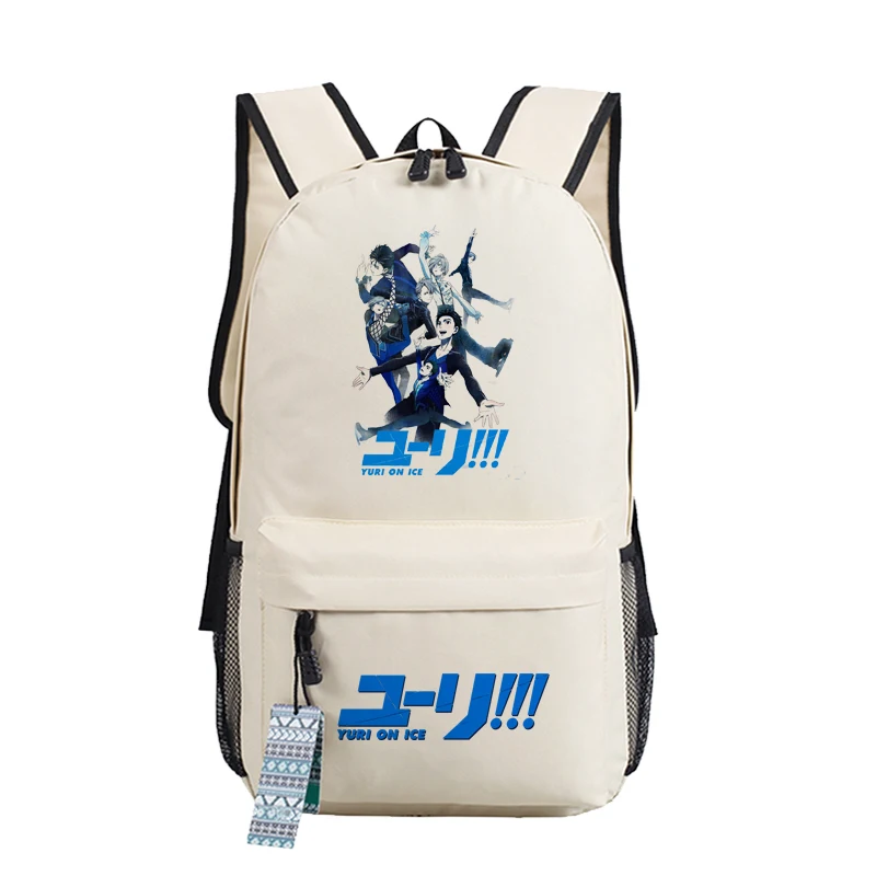YURI on ICE Katsuki Yuri, женский рюкзак, Холщовый, школьные сумки для подростков, Harajuku, дорожный рюкзак, аниме, рюкзак для ноутбука, рюкзак для книг