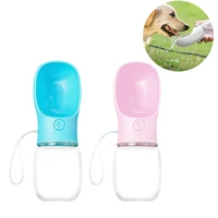 portable pet dog water bottle for small large dogs travel puppy drinking bowl outdoor pet water dispenser feeder 350ml