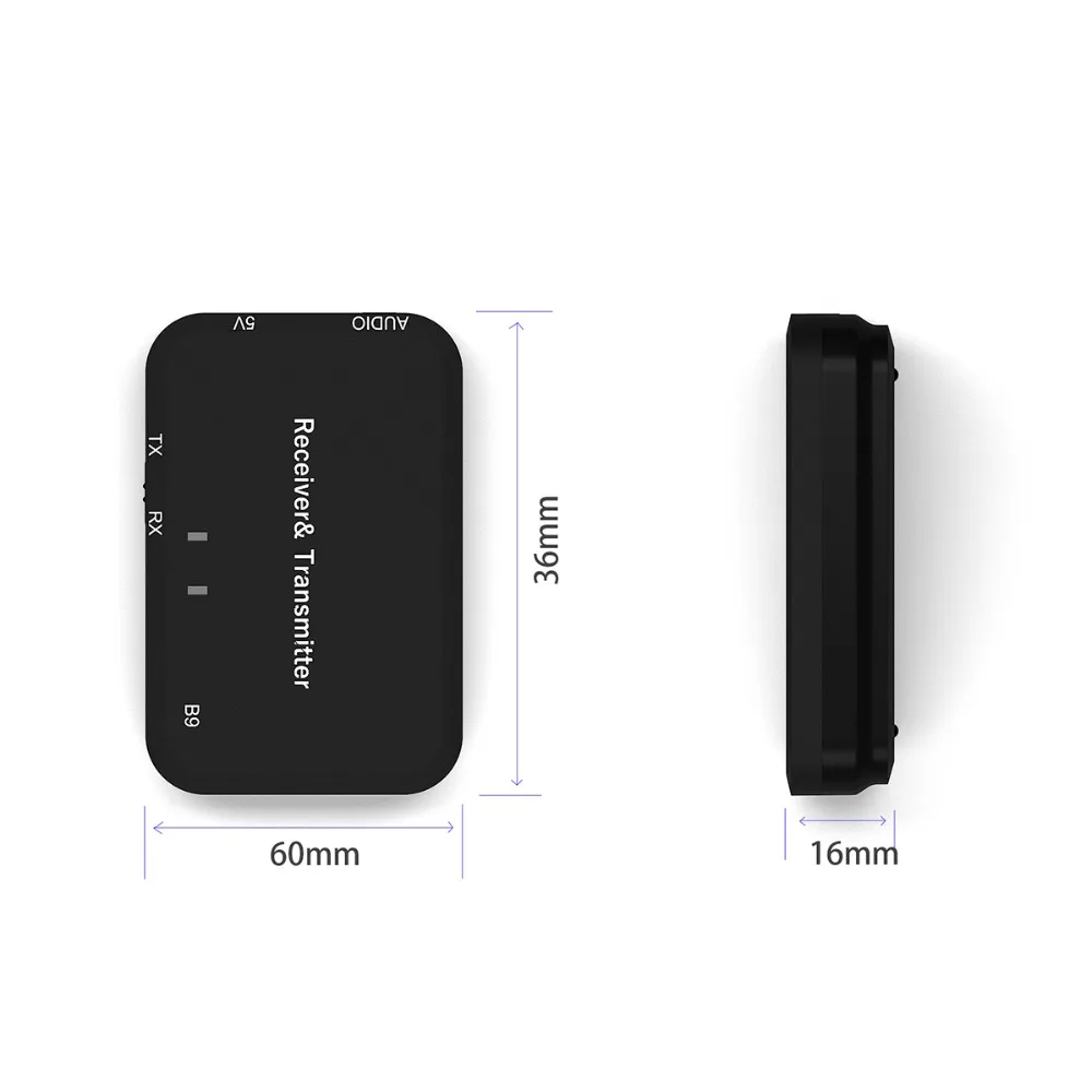 Elistooop Bluetooth передатчик приемник 2 в 1 беспроводной 3 5 мм аудио адаптер для