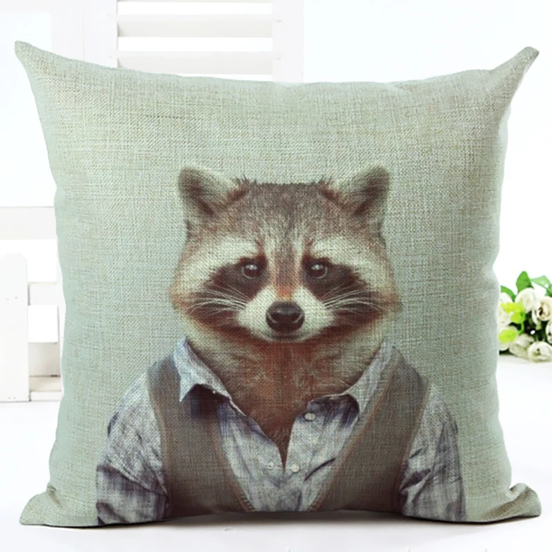 2016 креативная Модная стильная одежда домашний декор с животными наволочка для
