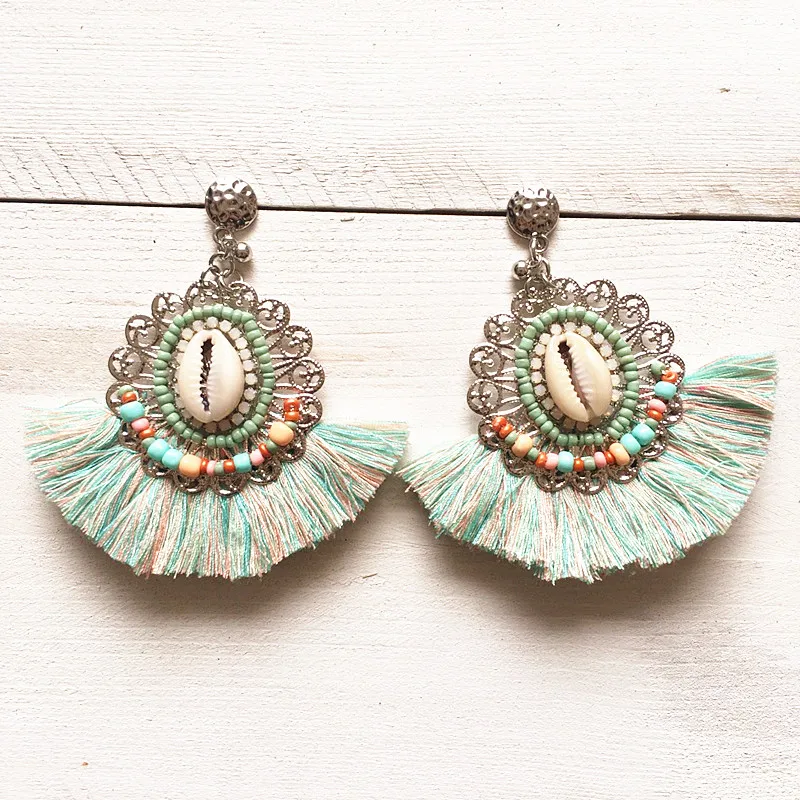 Dongmu jewellery 2017 new fashion party tassel earrings pendant retro bohemian lady jewelry year gift | Украшения и аксессуары
