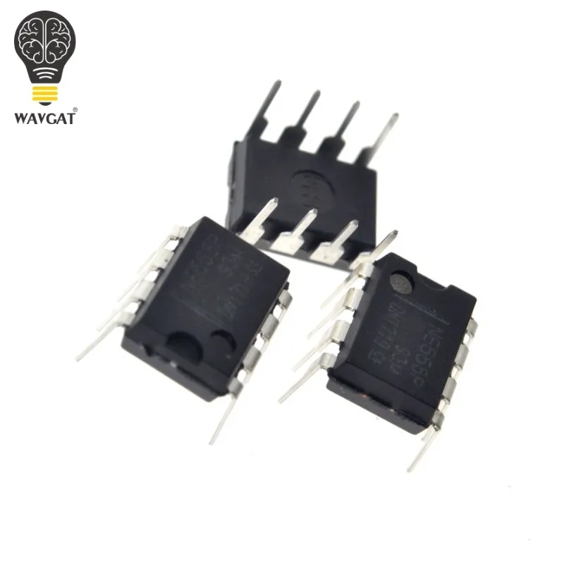 50 шт. NE555 555 DIP-8 IC таймеры Хорошее качество точный таймер