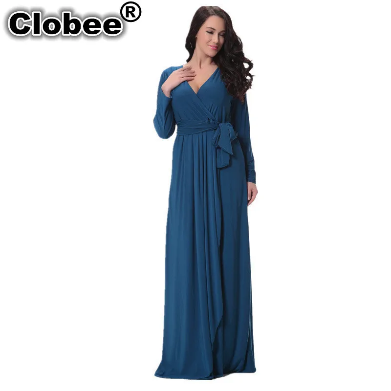 Женское вечернее платье boho синее длинное в пол большие размеры 5XL 6XL 2019 | Женская