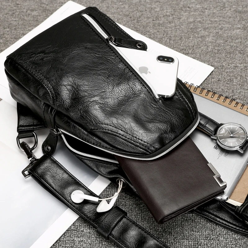 Многофункциональные сумки через плечо Мужская нагрудная сумка Короткие для