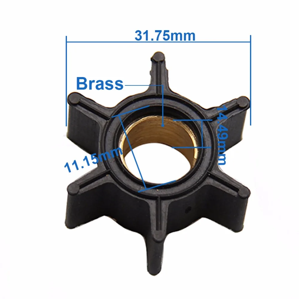 

CARBOLE Fit for Mercury 3.5HP 3.6HP 4HP Outboard Motor Quicksilver Water Pump Impeller 47-89980/47-68988/18-3054