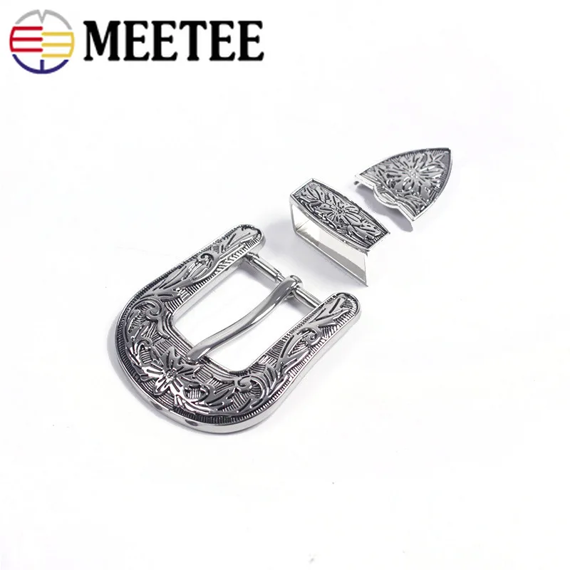 Meetee 1 Набор высококачественная металлическая пряжка из чистой меди для ремня DIY Ручная медная литая кожа аксессуары для украшения AP140