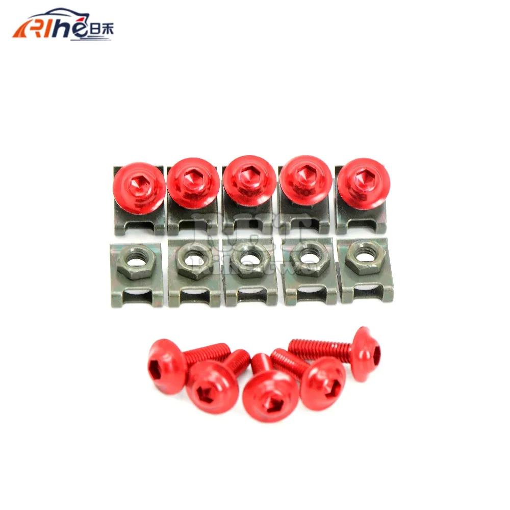 6mm motorcycle fairing screw kit set screws for yamaha fz6 fazer fz6r fz8/xj6 diversion fz1 mt-/fz-mt-09/sr/fz9 ducati | Автомобили и