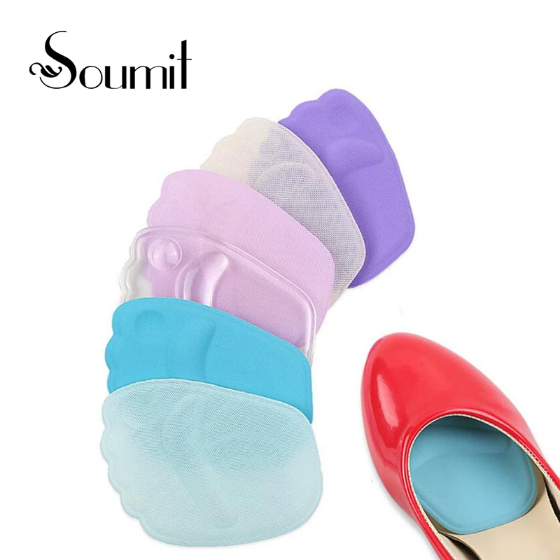 

Soumit High Heels Front Forefoot Pads 3D Silica Gel Buffer Insoles Half Code Massage Cushioning Inserts Shock Absorber Heel Pad