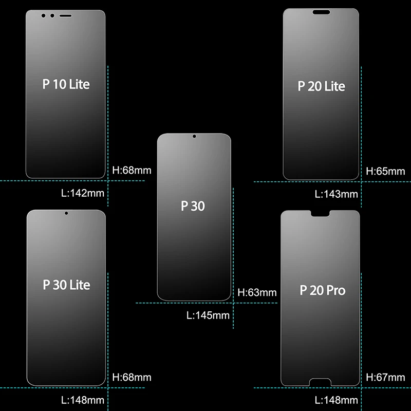 2.5D 9H закаленное стекло huawei P30 Lite Защитная пленка для экрана P20 Pro 20 P10