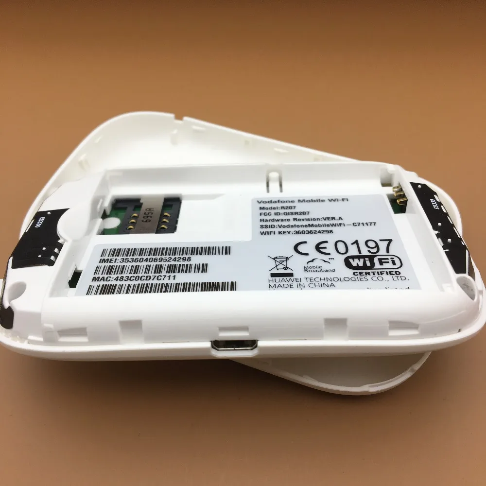 Разблокированный HUAWEI Vodafone R207 мобильный 3g WiFi роутер MiFi точка доступа 3g wifi ключ HSPA pk e5331 e5336 e5372 e5331