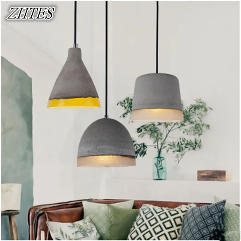 Промышленная Ретро цементная люстра персональное креативное освещение Лофт