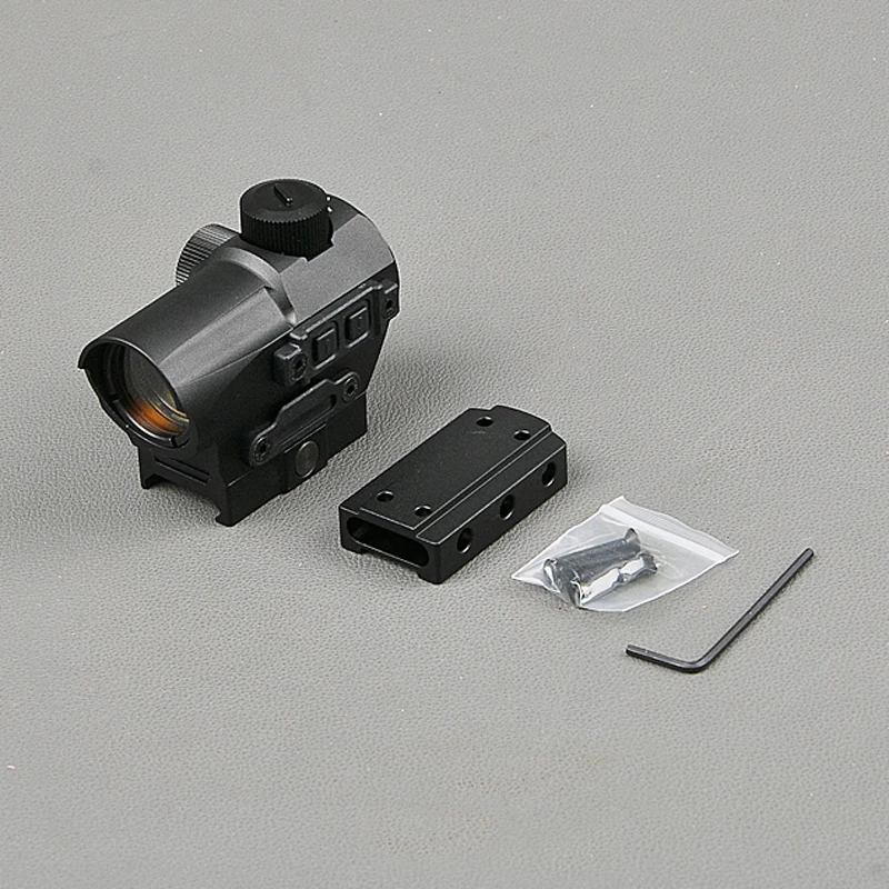 Тактический красный точечный прицел 1,5 MOA Mini Red Dot с 20 мм Riser Mount Rifle Scope Охота ОПТИК для воздушной винтовки Охота