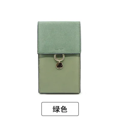 green Новинка, мини сумка-мессенджер, кошелек, сумочка, сумка на цепочке для телефона, сумка через плечо, 873 - Цвет: green