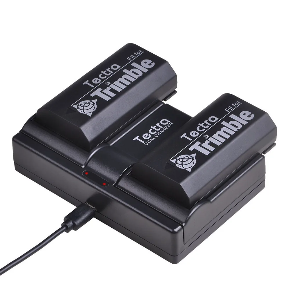 Аккумулятор 2600 мАч 3 шт. 54344 + двойное зарядное устройство USB для Trimble 29518 46607 52030 38403