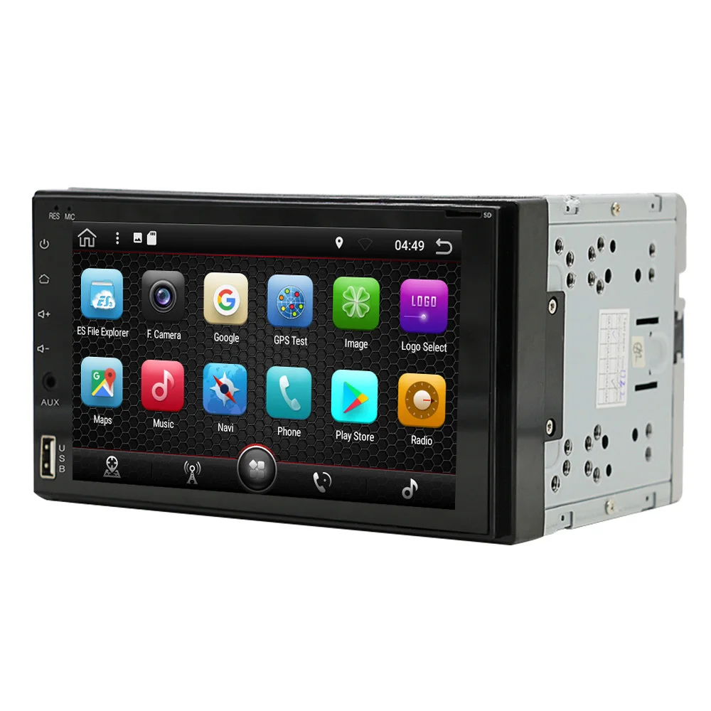 Eunavi Octa Core 2 Din Universal 170*96mm Android 8.1 Car Radio Stereo System 2din pc GPS Navigation WiFi USB Touch Screen | Автомобили и