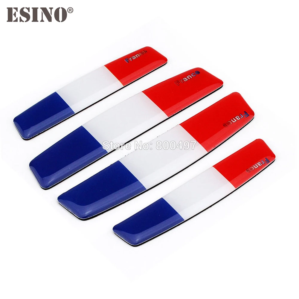 

4 x Car Styling Door Edge Guard Protector Strips Anti-collision Anti-scratch Trim Door Edge Guard Stickers For France Flag