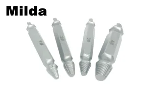 Milda 4 шт. Винт экстрактор сверла направляющий набор сломанный поврежденный болт для удаления двойного состава поврежденный Винт экстрактор 1 #2 #3 #4 #
