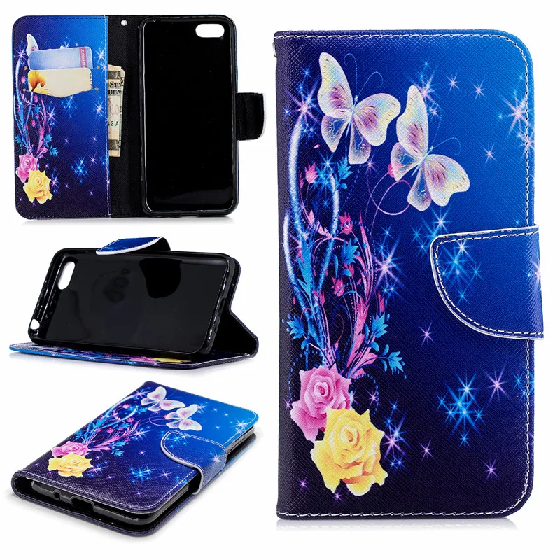 Для Coque huawei Y6 чехол, кожаный чехол для Fundas huawei Y9 чехол Y5 чехол с откидной крышкой с бумажником и подставкой Чехол для телефона s