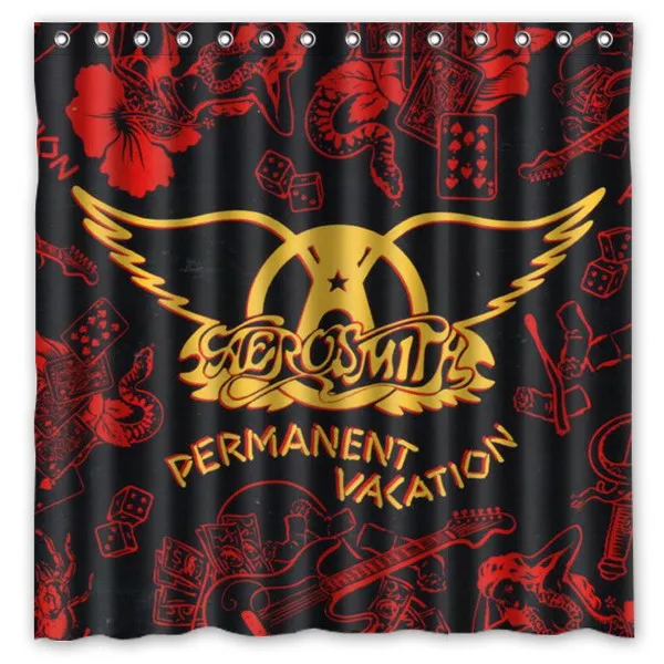 180x180cm Новое поступление Водонепроницаемый ткань Aerosmith дизайн Ванная комната душа