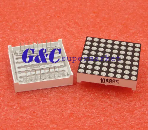 Матричный дисплей 8x8 3 мм красный светодиодный общий анод|common anode|led displaydisplay led |