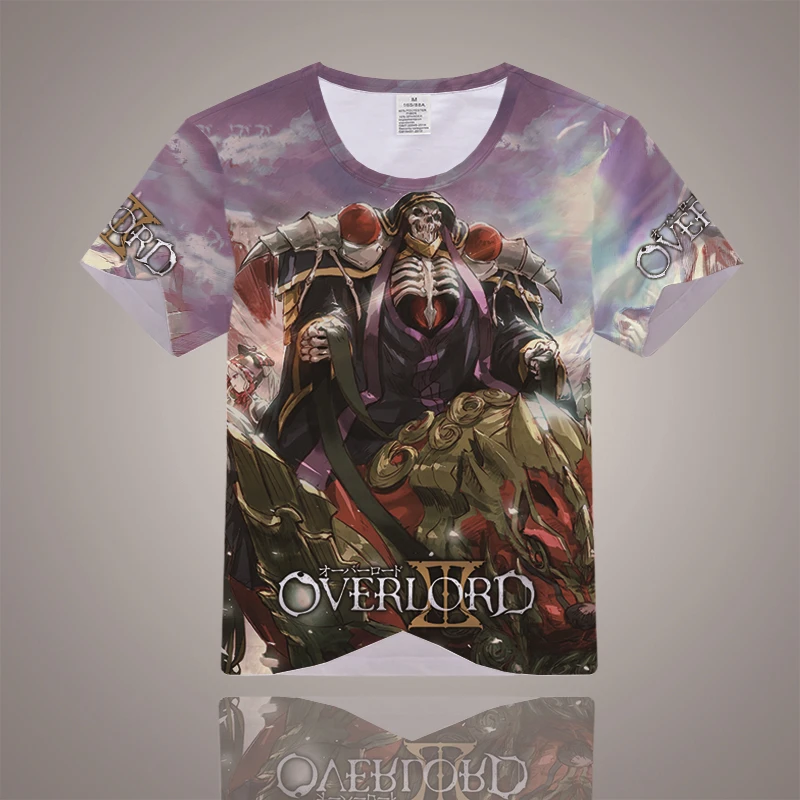 Аниме Overlord Ainz Ooal платье футболка 3D принт мода короткий рукав косплей одежда цвета