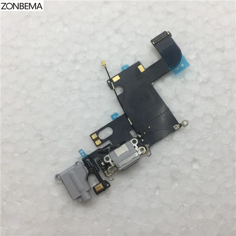 ZONBEMA, новинка, зарядное устройство, зарядный порт, док-станция, USB разъем, гибкий кабель для iPhone 6, 6S Plus, 4,", 5,5", аудио разъем для наушников, гибкая лента