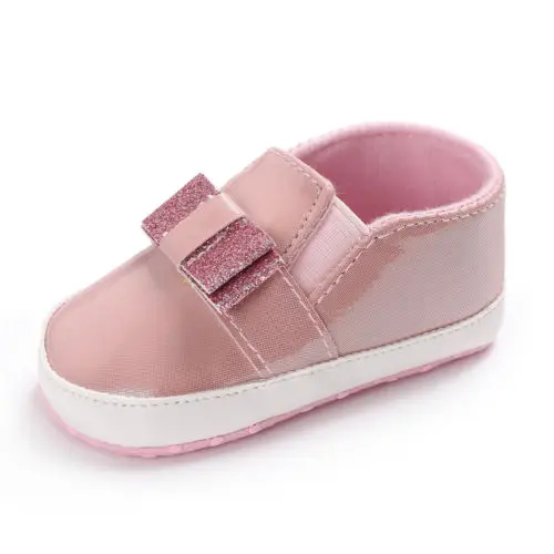 Emmababy первых шагов для маленьких девочек ПУ Блеск сначала обувь Bling для новорожденных мягкая подошва тапочки