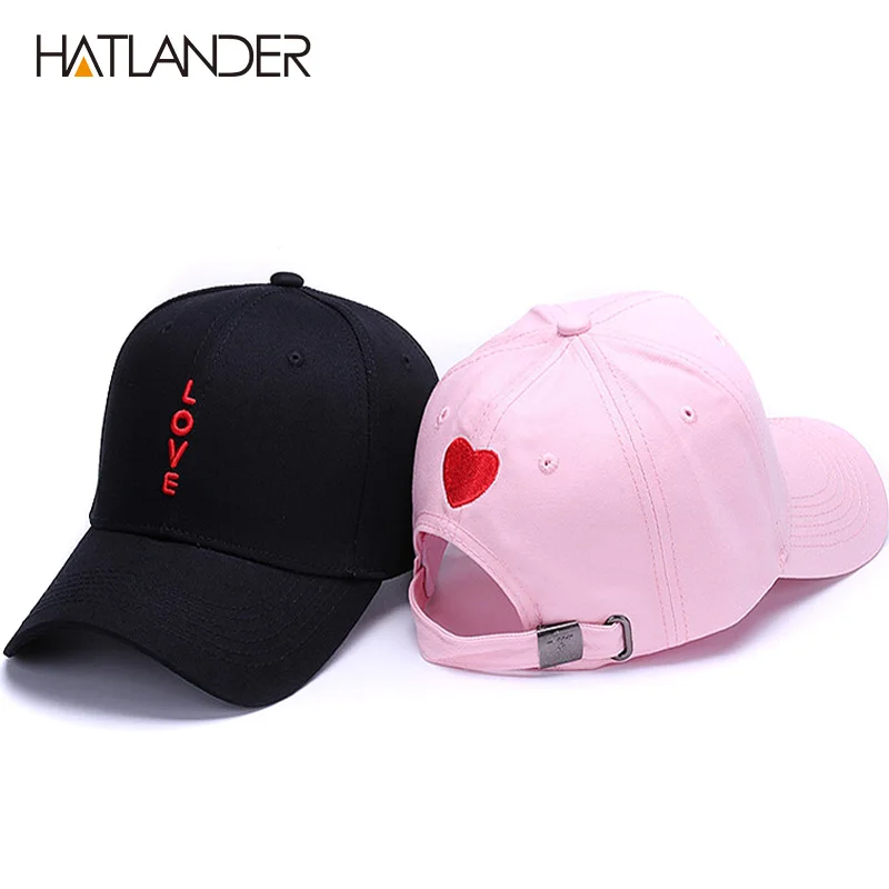 HATLANDER Высокое качество оригинала любовное письмо бейсболки 6 панелей Кепка