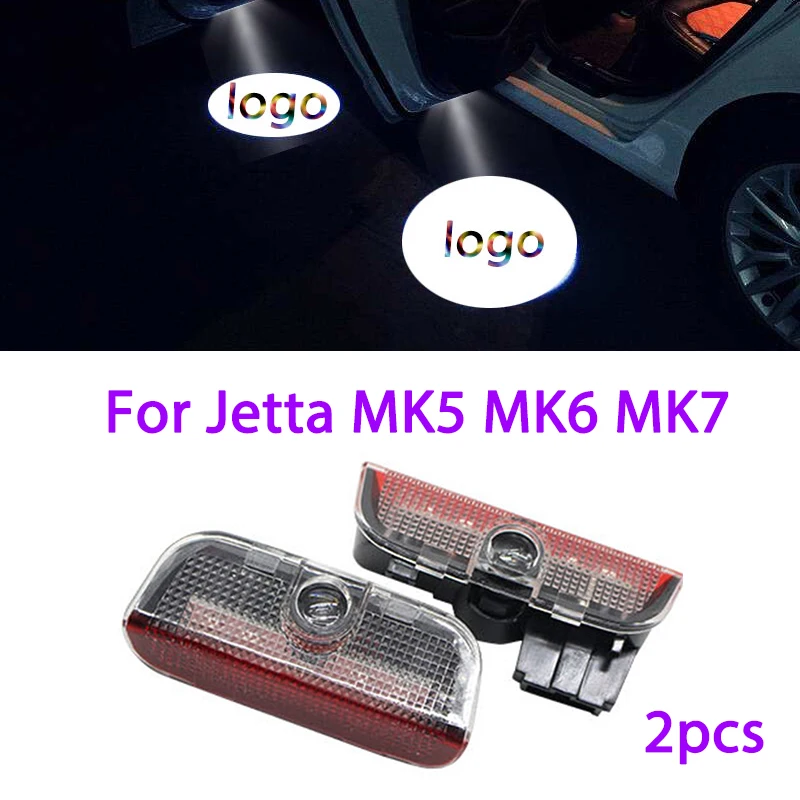 2 шт. светодиодный светильник с логотипом двери для Volkswagen Jetta MK5 MK6 MK7 R Rline VW